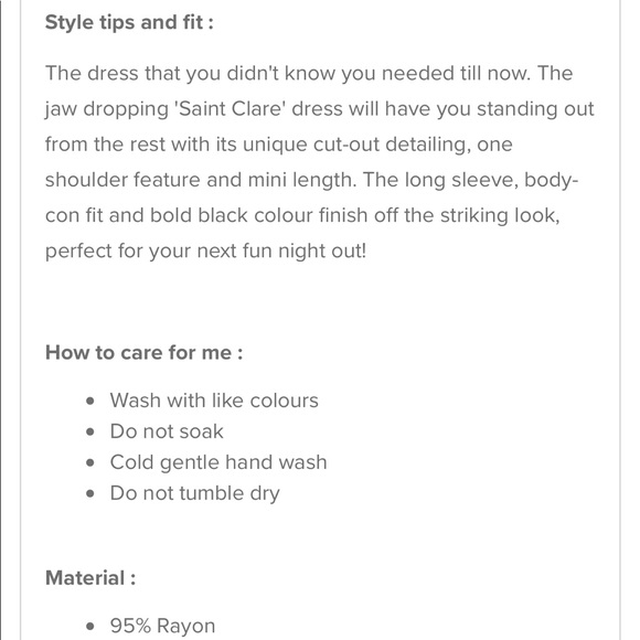 Black size xs dress. NWT - Picture 6 of 7